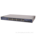 24port Poe Switch مع الوصلة الصاعدة Gigabit و SFP